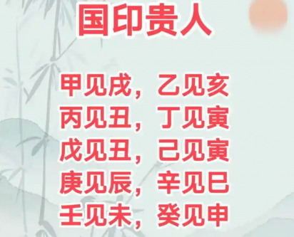 国印贵人在各柱含义?八字有国印贵人能当官吗